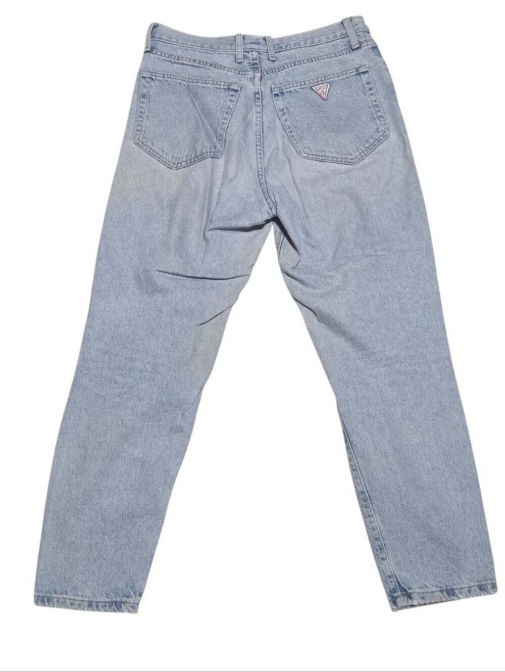 Vintage Guess Womens High Rise Light Wash Blue Mom Jeans Made In The USA Size 32 - Picture 2 of 10